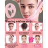 IPNSDON 1PCS V-Shape Chin Face Tightening Band,Reusable Chin Strap,Face Lifting