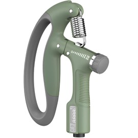 fogman Hand Grip Training with Counter, Load Adjustable, Ergonomic, Easy Grip (Green)