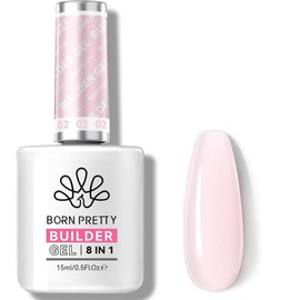Born Pretty Builder Nail Gel - 8 in 1 Milky Jelly Rose Quick Aufbaugel für Gelnägel in a Bottle Base Top Coat Nagelverlängerung Verlängerungsgel Verstärkungsgel Nagelkleber