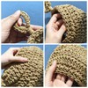 6 Pack Natural Cotton Rope Hanging Basket Hand Woven Wall