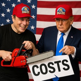 Jeados Doge Hat, Department of Government Efficiency Embroidered Logo Cap, Black D.o.g.e. Musk and Trump Fans Red