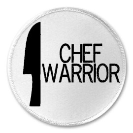 Unbranded Chef Warrior - 3" Sew / Iron On Patch Cook Kitchen Cooking Funny Joke Humor Gift