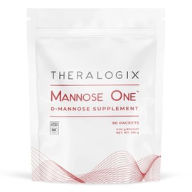Theralogix Mannose One D-Mannose Powder - 90-Day Supply - Supports Urinary Tract Health with 2,000 mg D-Mannose* - NSF Certified - 90 Packets