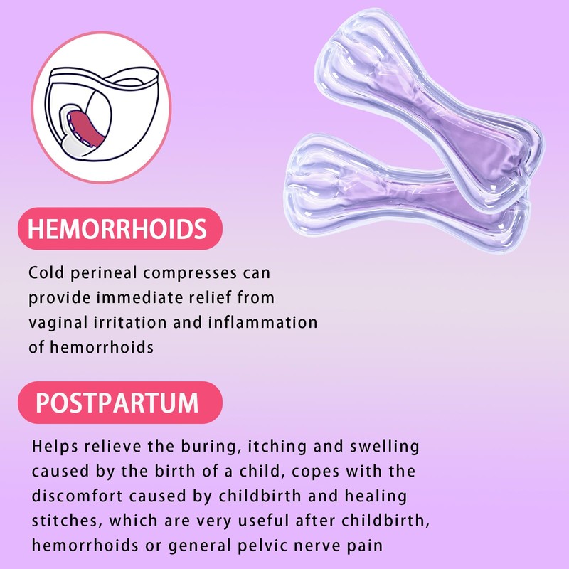 Ruheaou Perineal Cooling Pad, Postpartum Cold Packs Gel Bead Ice