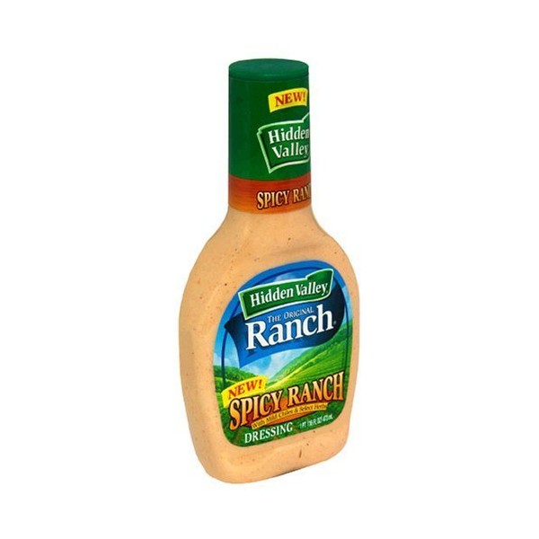 Hidden Valley Spicy Ranch Salad Dressing 16oz (Pack of 3)