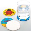 Baker Ross FE527 Round Ceramic Coasters - Pack of 6,