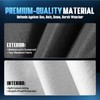 Holthly Half Car Cover Top for Sedan/Coupe/Cabrio, Windshield Cover for