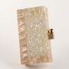 Menurra Women Acrylic Evening Clutch bag Glitter Marble Purse Handbag