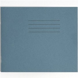 RHINO 138 x 165 Exercise Books, 24 Page / 8mm Lined Paper Notebook, 10 Pack, Writing Book, Office & School Stationery Supplies, Light Blue