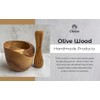 Olive Wood Mortar and Pestle. Made of Original Mediterranean Olive