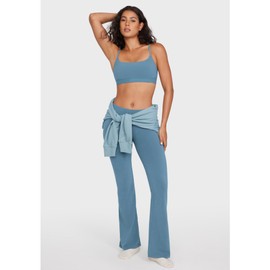 INLYRIC Women's Cotton Bralette - Wireless Unlined Sleep Comfortable Seamless Cami Bra Universe Blue Large