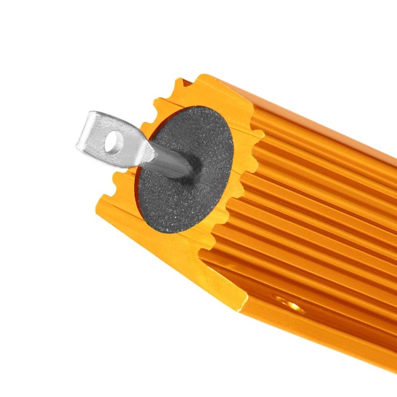sourcing map 2pcs Aluminum Case Resistor 100W 8 Ohm Wirewound