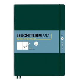 LEUCHTTURM1917 - Sketchbook Master (A4+), Hardcover, 112 pages (150 g/sqm), plain, Forest Green