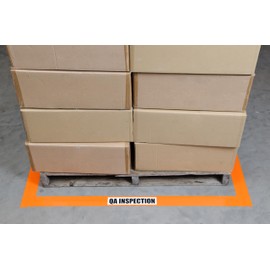 Brady ToughStripe Nonabrasive Floor Marking Tape, 100' Length, 2" Width, Orange (Pack of 1 Roll)