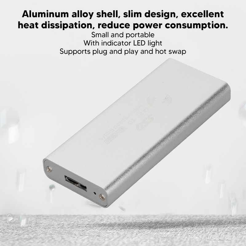 MSATA to USB 3.0 SSD Enclosure Adapter 6Gbps Transfer Rate