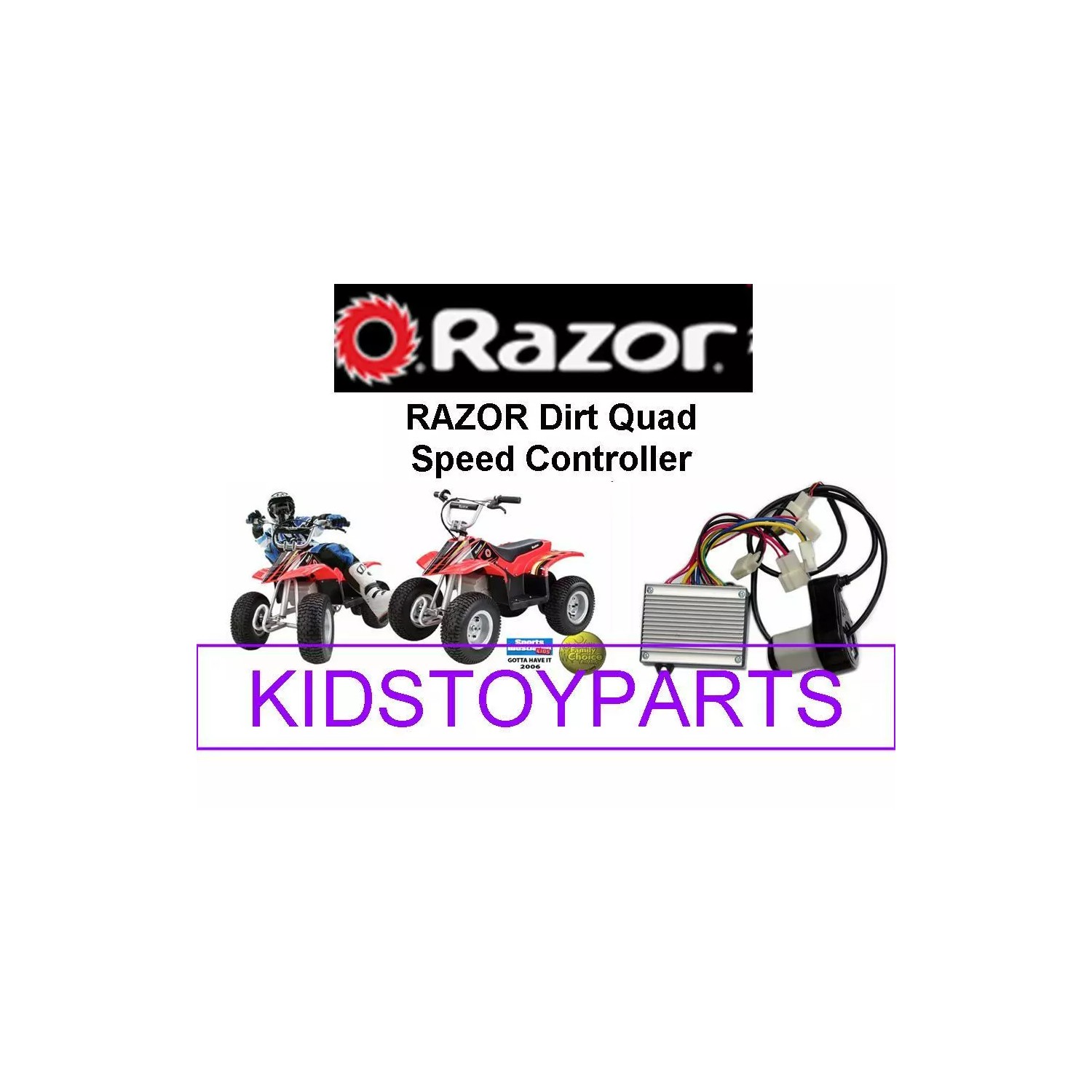Razor Quad Throttle Controller Kit 24 volt 5 Connector 6 pin Throttle ...