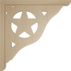 Ekena Millwork BKT01X10X10AURW Austin Wood Brackets, 1 1/2"W x 10"D