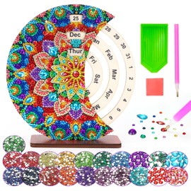 6 7 8 9 Year Old Girl Gifts Craft Kits: Mandalas Diamond Art Calendar for Kids Girls Gifts Age 6-12, Perpetual Calendars Diamond Mosaic Arts and Crafts for Kids Age 6 8 10 Creative Toys for Girls