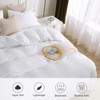 APSMILE Solid White Duvet Cover Set King Size, 3 Pieces
