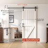 FLYVLIEG 6FT Heavy Duty Sliding Barn Door Hardware Kit（1x Floor