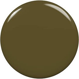 Essie gel couture long-lasting nail polish, pattern play collection, olive-green longwear nail polish with yellow undertones, totally plaid, 0.46 fl o