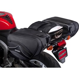 Cortech Super 2.0 36-Liter Motorcycle Saddlebag - Black / 16.9”L x 6.7”W x 10.2”D