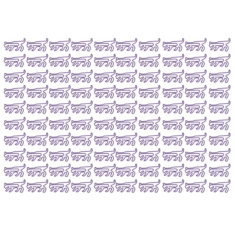 100Pcs Cute Paper Clips Animal Style Exquisite Bright Electroplated Anti