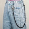 [Ahiller] Sturdy Wallet Chain, [Double Locking Carabiner, Stainless Steel Chain],