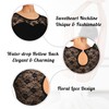 DANSHOW Women Dance Lace Short Sleeve Ballet Leotards(Water-drop Hollow Back)(7037-XL-06)