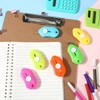 Lasnten 100 Pcs Mini Box Cutter Retractable Utility Knife Keychain