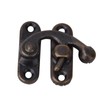 30 Pieces Small Box Latch Hasps, Antique Right Latch Hook