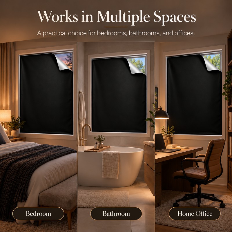 Blackout Window Cover for Bedroom Privacy – Light Blocking Fabric