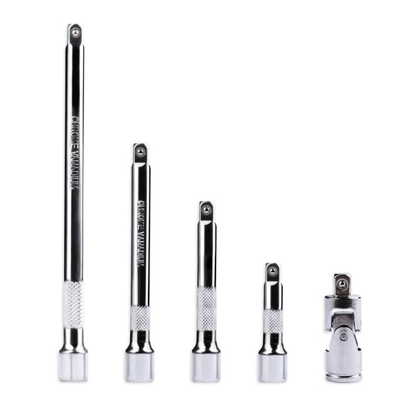 5 Pcs Extension Bar Set, 1/4" Socket Extension Set, Include