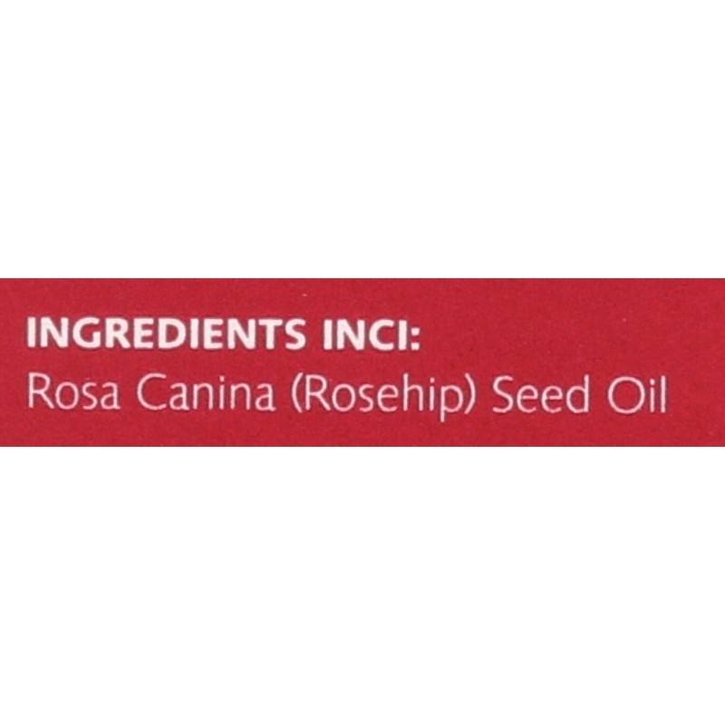 Trilogy Certified Organic Rosehip Oil for Unisex, 0.67 Ounce