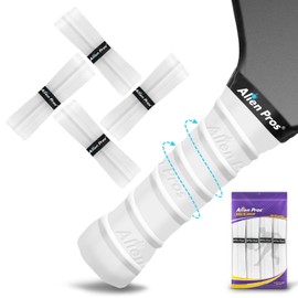 ALIEN PROS Pickleball Overgrip (paquete de 4) con crestas para un mejor control de agarre, cinta de agarre de pickleball precortada y seca – Cinta antideslizante de agarre para remo de pickleball para