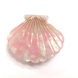 Women Hair Claw Clamp Acetate Shell Hair Clip Fashion Accessories Half Updo (Pink)