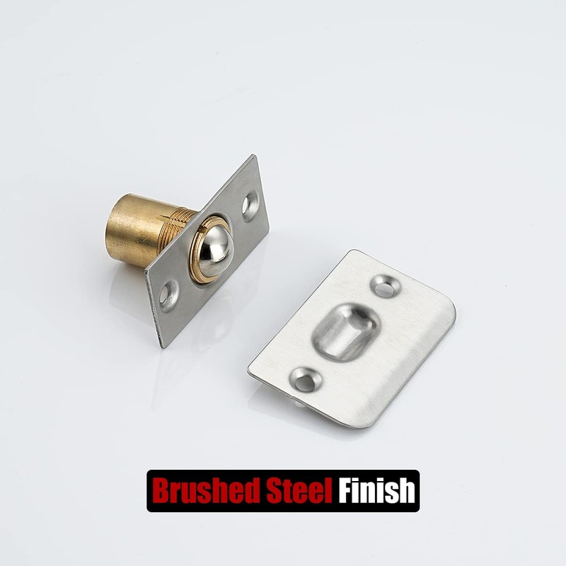 JQK Closet Door Ball Catch Hardware, Stainless Steel Catch Adjustable