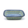 Polish Pottery Baker - Rectangular with Grip Lip - Tranquility