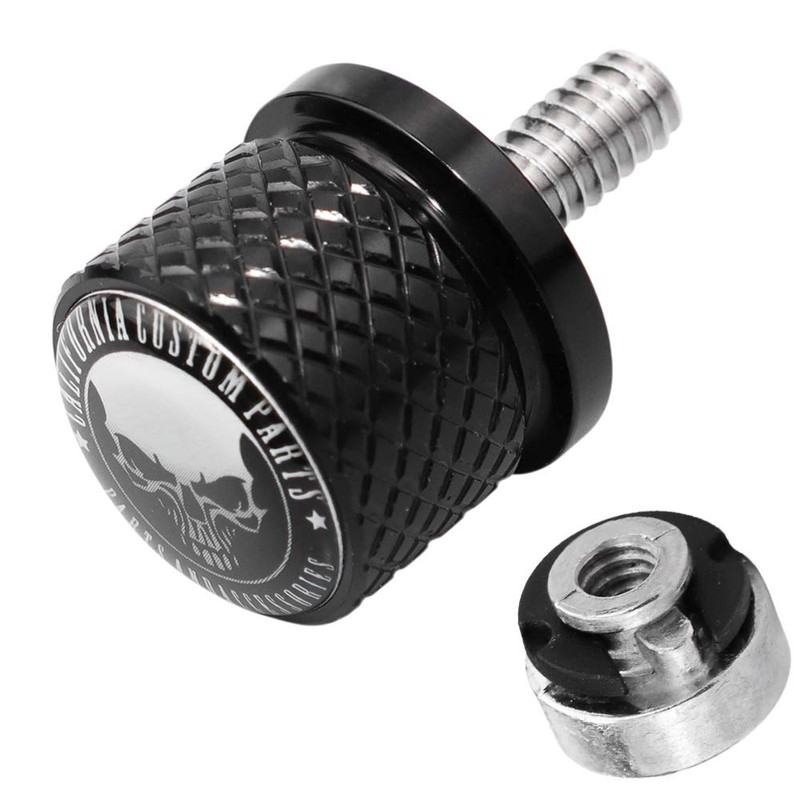 Stainless Knurled Fender Seat Bolt Screw 1/4"-20 Thread Compatible with