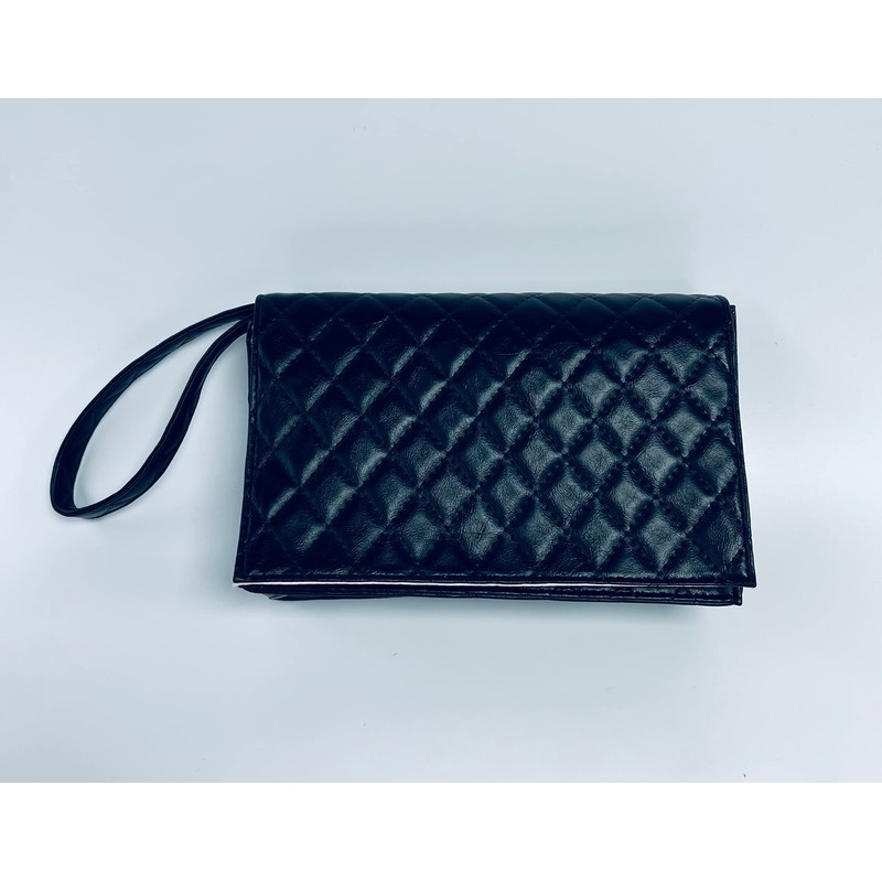 Binocktails Clutch Purse with Flask (Black), Holds 26 oz (800