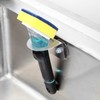 Stainless Steel Kitchen Sink Dish Brush Holder with Suction Cups,Scrub