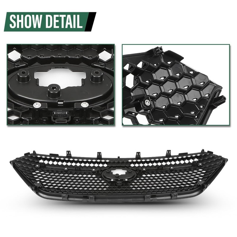LQI Front Bumper Grille Assembly Compatible with Subaru WRX 2022-2023