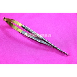 Premium German Stainless Castroviejo Micro Scissors Straight Tc 6 inch Dental instruments Cynamed