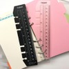 PHILSP 2 Pieces Black/Clear Plastic Page Marker Pouch Pagefinder Measuring
