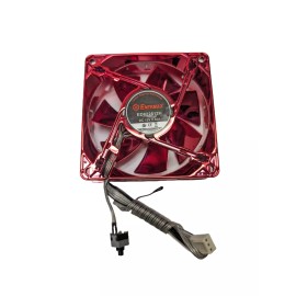 Enermax 80mm x 25mm Twister Bearing Red LED Computer Case 3-pin Fan (Set of 2)