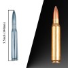 Enmpnornb 5.5inch Chrome Stubby Bullet Antenna Replacement for Various car