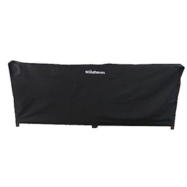 Woodhaven 10 Foot Waterproof Full Cover - Covers 1/2 Cord Plus Outdoor Firewood Rack - Reinforced Vinyl - Keeps Logs Dry