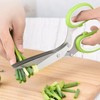 Herb scissors, Multipurpose Cutting Shears with 5 Blade Kitchen Salad