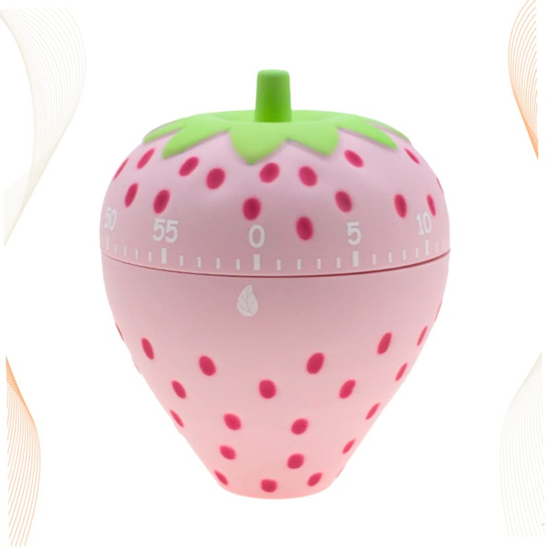 Ciieeo Strawberry Design Kitchen Timer Creative Mechanical Countdown Alarm Clock