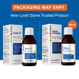 Lifetrients – Speak+D Pure Oil – Natural Lemon – 4.05 oz – Pediatrician Formulated to Support Children with Special Nutritional Requirements – Enhanced with Omega-3, Vitamin A, D, E & K